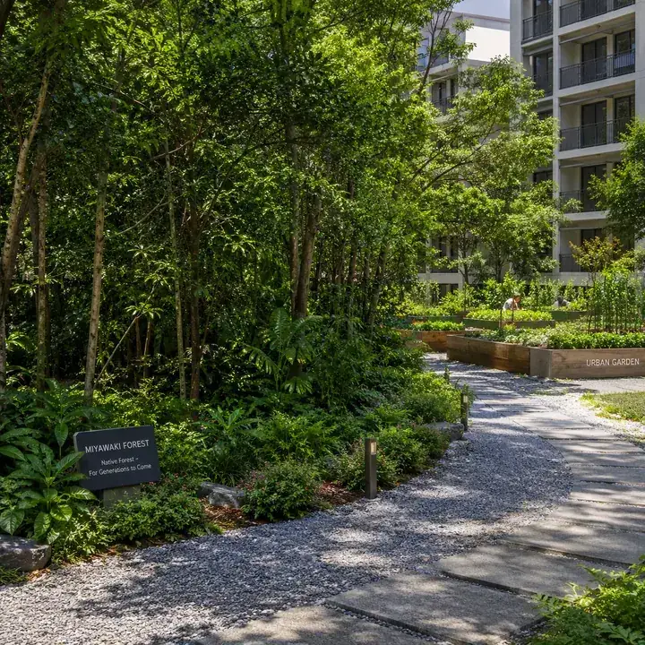 Prestige Gardenia Estate Phase 2 Miyawaki micro-forest and urban-garden pathway